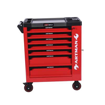 2020 popular 7 drawers tool trolley with side door in Europe Market-1