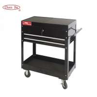 Chenda OEM custom service mobile 2 drawers metal tool cart