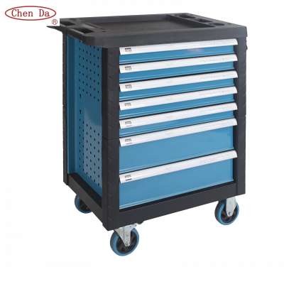 2015 new design professional roller cabinet / trolley / box with 7 drawers 220pcs tools - cd3070